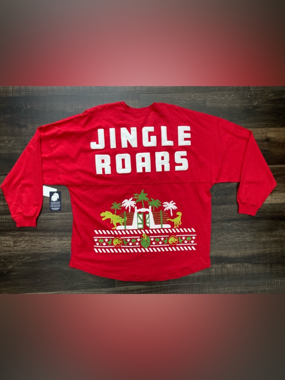 Universal Studios Jurassic Park Christmas Jingle Roar Spirit Jersey Adult XL